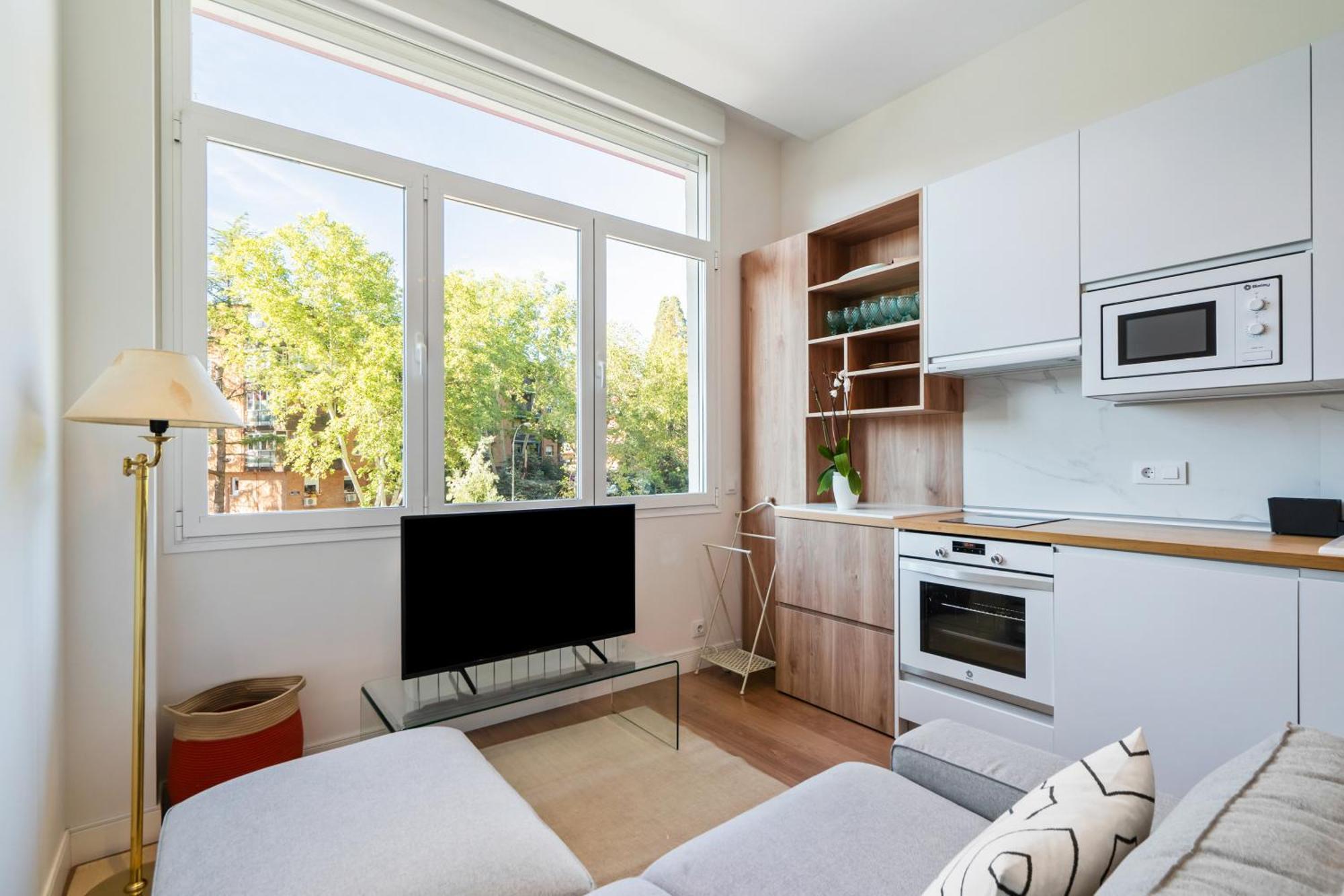 Encantador Estudio Chamartin Madrid Bagian luar foto